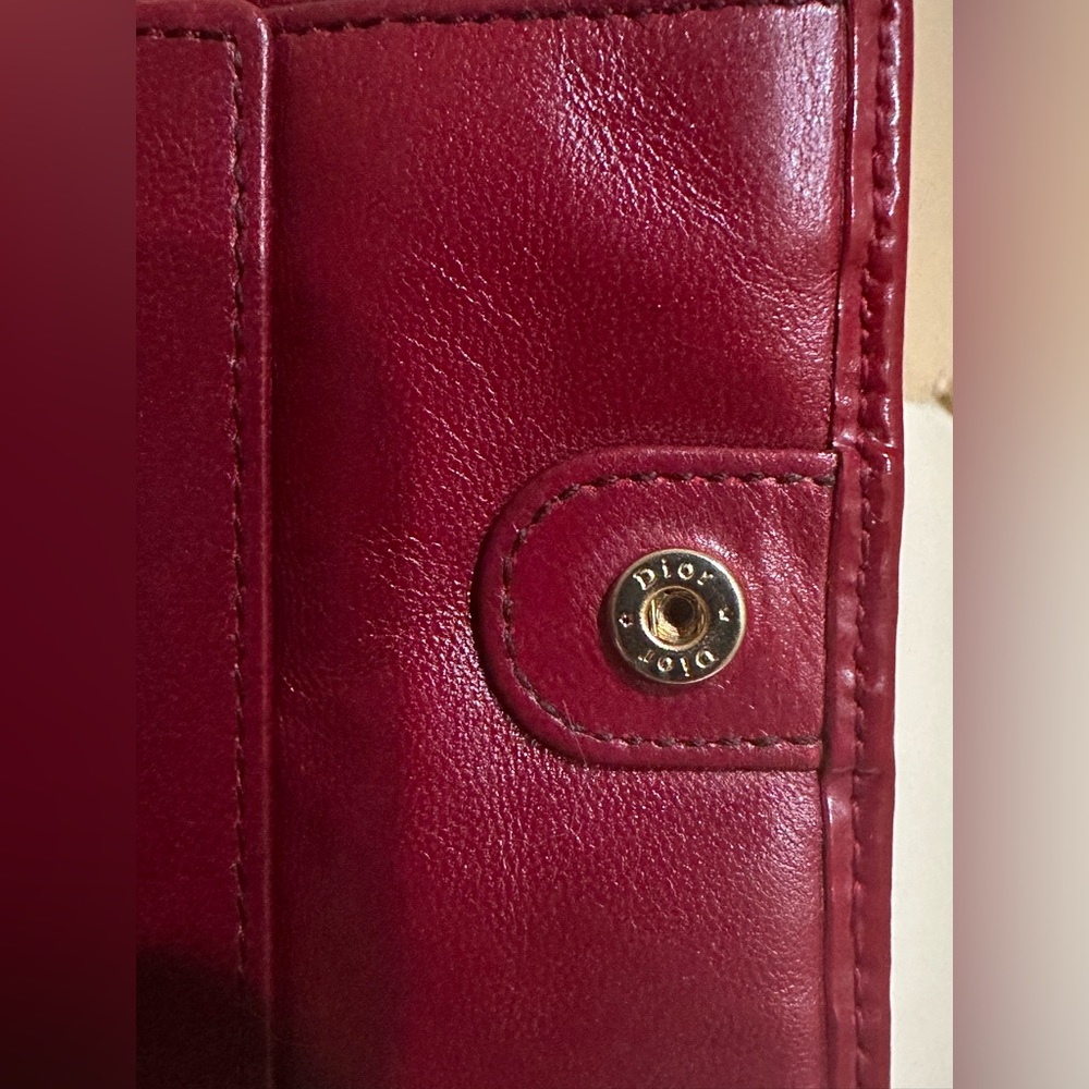 Christian Dior Bordeaux Women’s Bifold Trotter Wallet - Picture 9 of 13